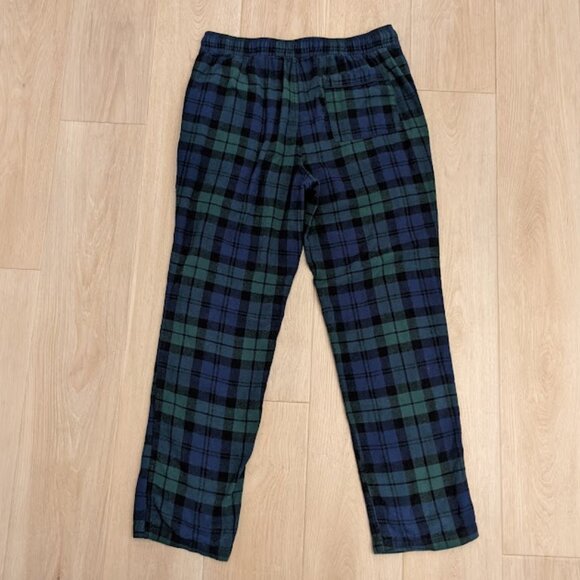 J Crew Flannel Pajamas Black Watch Tartan Navy/Green Men's Size M 100% Cotton - Picture 16 of 16